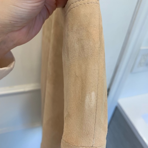 Balmain Pale Pink Suede Leather Top Size FR 38 - Picture 8 of 12